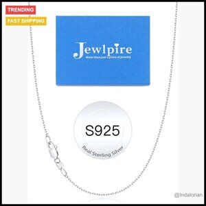 925 Sterling Silver Chain Necklace 14k Gold Plated 1mm Cable Chain